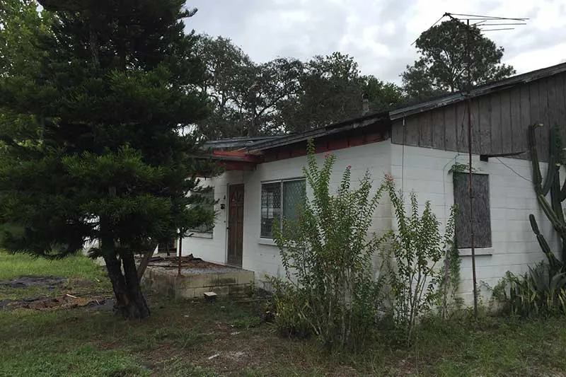 A property before rehabilitation